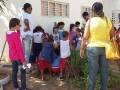 Atividades de arborização. Escola Iracema Pereira da Paixão. Juazeiro-BA. 16-04-2016