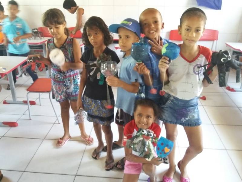 Oficina de reciclagem - Escola Joca de Souza - Juazeiro-BA - 28.11.15
