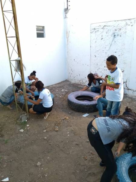 Arte Ambiental aconteceu dia 16.07 na Escola Municipal Paulo Freire, em Petrolina (PE), e contou com 30 alunos.