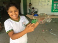 Atividades de Arte Ambiental. Oficina de Reciclagem. Escola São Domingos Sávio. Petrolina-PE. 31-08-2016