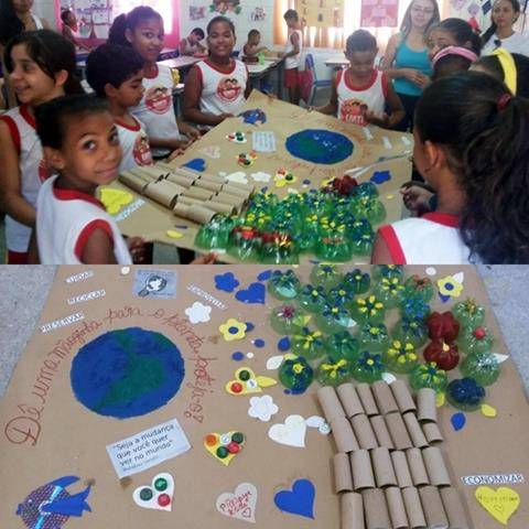 Atividades de Arte Ambiental. Escola Iracema Pereira da Paixão. Juazeiro-BA. 25-11-2016