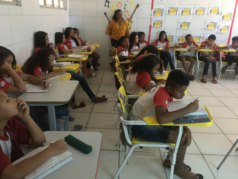 Atividade Alimentação Saudável. Escola José Padilha de Souza. Juazeiro-BA. 25/10/2019.