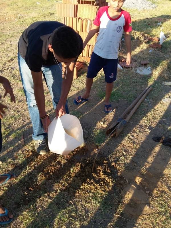 Atividade de arborização - Escola Joca de Souza - Juazeiro-BA - 29.09.15