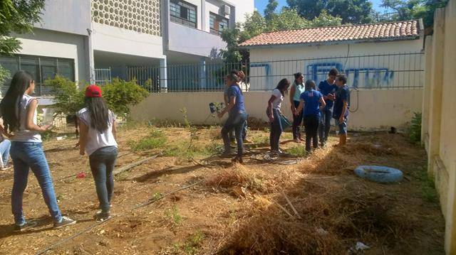 Horta Escola Agroecológica. Escola Rui Barbosa. Juazeiro-BA. 20-05-2016
