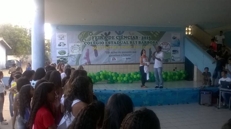PEV na Feira de Ciências 2015 - Colégio Estadual Rui Barbosa - Juazeiro-BA - 18.09.15