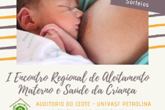 I ENCONTRO REGIONAL DE ALEITAMENTO MATERNO E SAÚDE DA CRIANÇA
