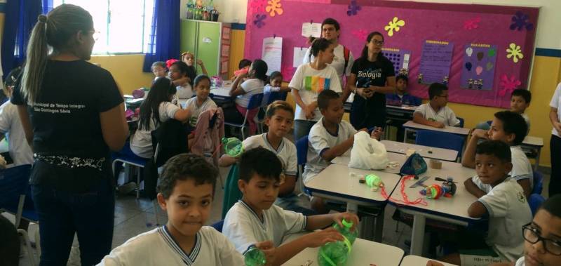 Atividade Reciclagem. Escola São Domingos Sávio. Petrolina-PE. 05/09/2019.