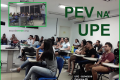 REUNIÃO DO PEV NA UNIVERSIDADE DE PERNAMBUCO