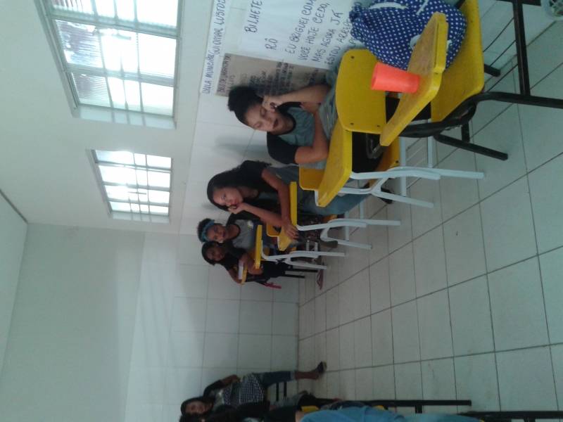 Atividade de Saude Ambiental aconteceu na Escola Municipal Guiomar Lustosa Rodrigues e impactou cerca de 30 estudantes.