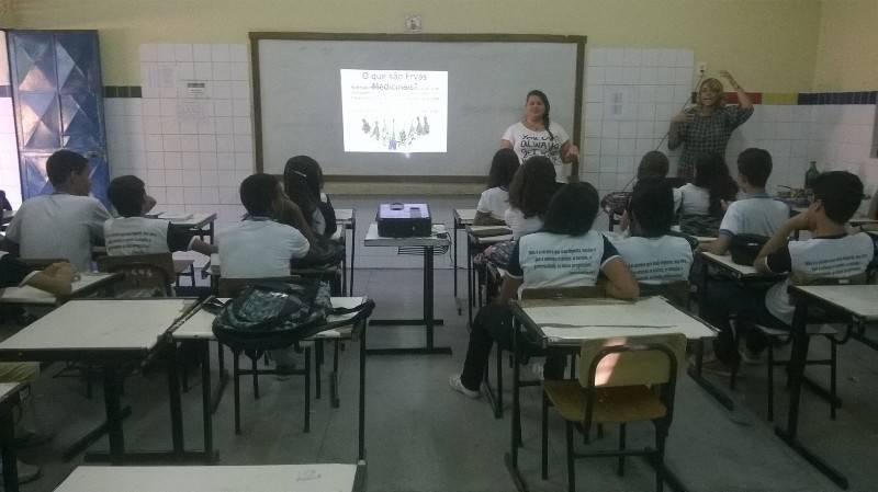 Atividade sobre plantas medicinais - Escola Professor Simão Amorim Durando - Petrolina-PE - 17.08.15