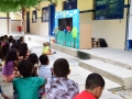 Teatro de fantoches encantou pelo menos 140 crianças em Juazeiro e Petrolina. Ação foi em parceria com o SAAE.