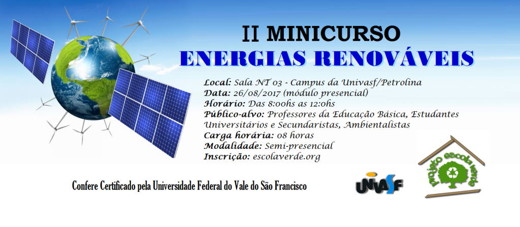 banner II minicurso energias renováveis
