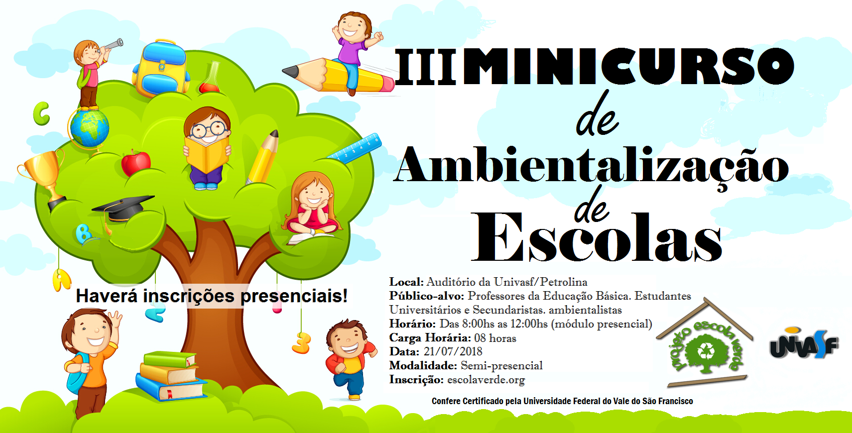 banner III minicurso de ambientalização de escolas