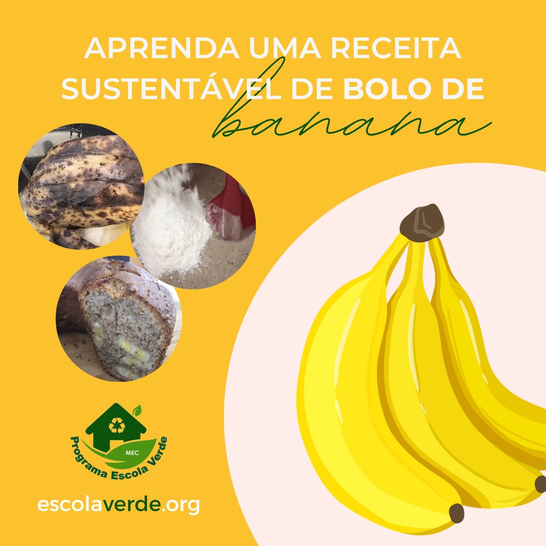 Bolo de banana sustentável: Receita, Como Fazer e Ingredientes